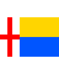 Flag: Municipal flag of Čížkovice village |  landscape flag | 2.16m² | 23sqft | 120x180cm | 4x6ft 