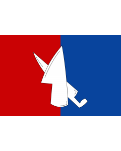 Flag: Municipal flag of cs Dolní Lažany village |  landscape flag | 1.35m² | 14.5sqft | 90x150cm | 3x5ft 