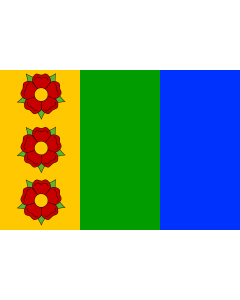 Flag: Municipal flag of Dolní Morava village |  landscape flag | 1.35m² | 14.5sqft | 90x150cm | 3x5ft 