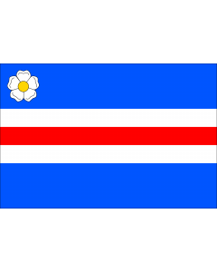 Flag: Municipal flag of Dolní Zálezly village |  landscape flag | 1.35m² | 14.5sqft | 90x150cm | 3x5ft 