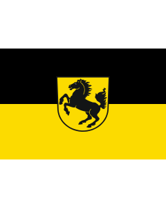 Flag: Stuttgart, Landeshauptstadt |  landscape flag | 2.16m² | 23sqft | 120x180cm | 4x6ft 