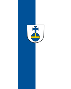 Flag: Aidlingen |  portrait flag | 3.5m² | 38sqft | 300x120cm | 10x4ft 
