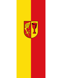 Bandera de  Gärtringen |  bandera vertical | 6m² | 400x150cm 