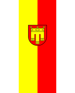 Bandera de Bandera vertical con manga cerrada para potencia Herrenberg | bandera vertical | 3.5m² | 300x120cm