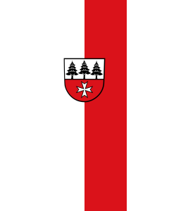 Flag: Jettingen |  portrait flag | 3.5m² | 38sqft | 300x120cm | 10x4ft 