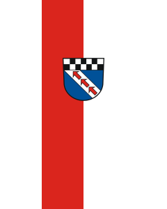 Bandera de Bandera vertical con potencia Bempflingen | bandera vertical | 3.5m² | 300x120cm