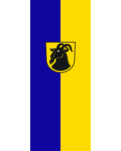 Bandera de Bandera vertical con potencia Beuren | bandera vertical | 3.5m² | 300x120cm