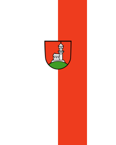 Flag: Bissingen an der Teck |  portrait flag | 3.5m² | 38sqft | 300x120cm | 10x4ft 