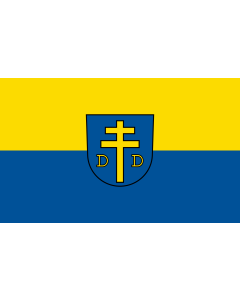 Flag: Denkendorf |  landscape flag | 1.35m² | 14.5sqft | 90x150cm | 3x5ft 