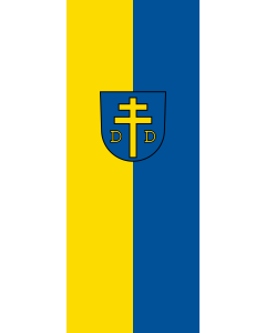 Flag: Denkendorf | portrait flag | 3.5m² | 38sqft | 300x120cm | 10x4ft