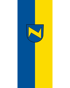 Bandera de Bandera vertical con manga cerrada para potencia Neckartenzlingen | bandera vertical | 3.5m² | 300x120cm