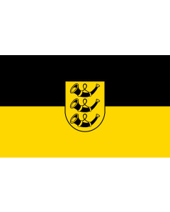 Flag: Neuffen |  landscape flag | 1.35m² | 14.5sqft | 90x150cm | 3x5ft 