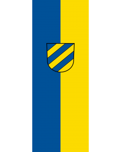 Flagge:  Plochingen  |  Hochformat Fahne | 6m² | 400x150cm 