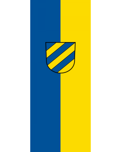 Ausleger-Flagge:  Plochingen  |  Hochformat Fahne | 3.5m² | 300x120cm 