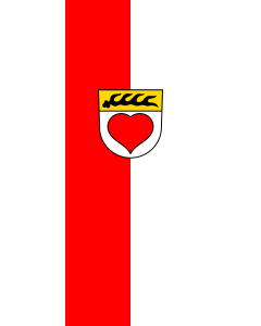 Flag: Schlaitdorf | portrait flag | 3.5m² | 38sqft | 300x120cm | 10x4ft