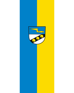 Bandera de  Wendlingen am Neckar |  bandera vertical | 6m² | 400x150cm 