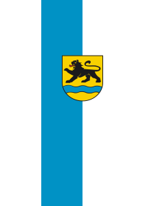 Bandera de Bandera vertical con manga cerrada para potencia Birenbach | bandera vertical | 3.5m² | 300x120cm