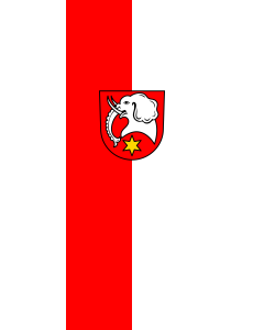 Flag: Deggingen | portrait flag | 3.5m² | 38sqft | 300x120cm | 10x4ft