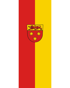 Bandera de Bandera vertical con potencia Donzdorf | bandera vertical | 6m² | 400x150cm