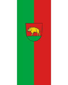 Bandera de Bandera vertical con potencia Ebersbach an der Fils | bandera vertical | 3.5m² | 300x120cm