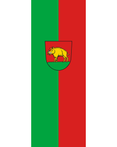 Bandera de  Ebersbach an der Fils |  bandera vertical | 6m² | 400x150cm 