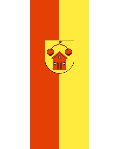 Bandera de Bandera vertical con potencia Gammelshausen | bandera vertical | 3.5m² | 300x120cm