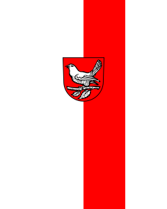Flag: Mühlhausen im Täle |  portrait flag | 3.5m² | 38sqft | 300x120cm | 10x4ft 