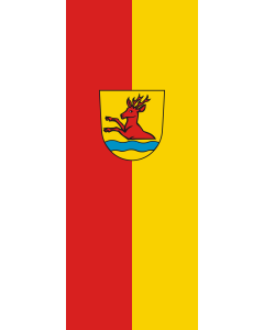 Vertical Hanging Swivel Crossbar Banner Flag: Ottenbach | portrait flag | 3.5m² | 38sqft | 300x120cm | 10x4ft