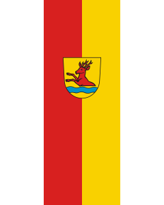 Vertical Hanging Swivel Crossbar Banner Flag: Ottenbach | portrait flag | 6m² | 64sqft | 400x150cm | 13x5ft