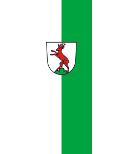 Bandera de Bandera vertical con potencia Rechberghausen | bandera vertical | 3.5m² | 300x120cm