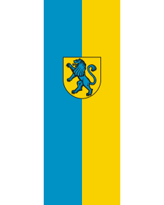 Bandera de Bandera vertical con manga cerrada para potencia Salach | bandera vertical | 6m² | 400x150cm