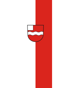 Flag: Uhingen |  portrait flag | 6m² | 64sqft | 400x150cm | 13x5ft 