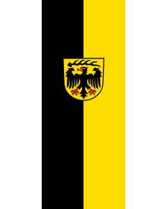 Vertical Hanging Swivel Crossbar Banner Flag: Ludwigsburg (Kreis) |  portrait flag | 3.5m² | 38sqft | 300x120cm | 10x4ft 
