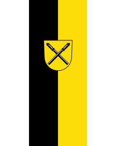 Flag: Benningen am Neckar |  portrait flag | 3.5m² | 38sqft | 300x120cm | 10x4ft 