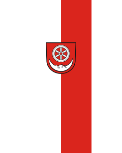 Bandera de Bandera vertical con manga cerrada para potencia Bönnigheim | bandera vertical | 3.5m² | 300x120cm