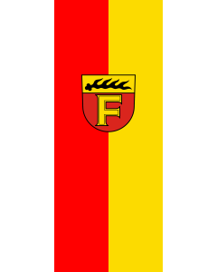 Flag: Freudental | portrait flag | 3.5m² | 38sqft | 300x120cm | 10x4ft