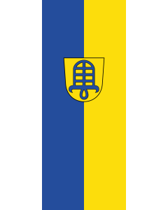 Vertical Hanging Beam Flag: Hemmingen |  portrait flag | 3.5m² | 38sqft | 300x120cm | 10x4ft 