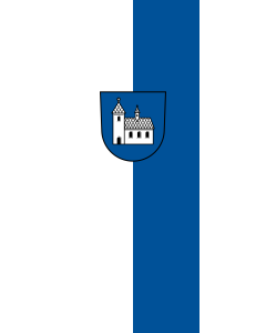 Flag: Kirchheim am Neckar |  portrait flag | 3.5m² | 38sqft | 300x120cm | 10x4ft 