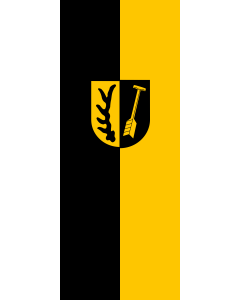 Flag: Oberriexingen |  portrait flag | 3.5m² | 38sqft | 300x120cm | 10x4ft 