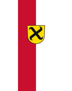 Bandera de Bandera vertical con potencia Pleidelsheim | bandera vertical | 3.5m² | 300x120cm