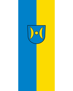 Flag: Schwieberdingen |  portrait flag | 3.5m² | 38sqft | 300x120cm | 10x4ft 