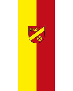 Bandera de Bandera vertical con manga cerrada para potencia Tamm | bandera vertical | 3.5m² | 300x120cm