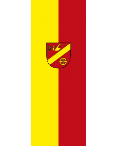 Vertical Hanging Swivel Crossbar Banner Flag: Tamm |  portrait flag | 6m² | 64sqft | 400x150cm | 13x5ft 
