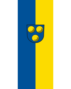 Vertical Hanging Swivel Crossbar Banner Flag: Freiberg am Neckar |  portrait flag | 3.5m² | 38sqft | 300x120cm | 10x4ft 