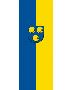 Vertical Hanging Beam Flag: Freiberg am Neckar |  portrait flag | 6m² | 64sqft | 400x150cm | 13x5ft 