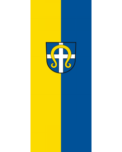 Vertical Hanging Beam Flag: Korntal-Münchingen |  portrait flag | 3.5m² | 38sqft | 300x120cm | 10x4ft 