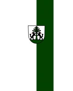 Vertical Hanging Beam Flag: Murrhardt |  portrait flag | 6m² | 64sqft | 400x150cm | 13x5ft 