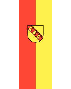 Bandera de  Oppenweiler |  bandera vertical | 6m² | 400x150cm 