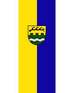 Vertical Hanging Beam Flag: Rudersberg |  portrait flag | 3.5m² | 38sqft | 300x120cm | 10x4ft 