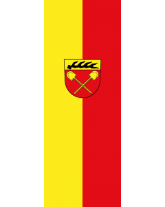 Vertical Hanging Beam Flag: Schorndorf |  portrait flag | 6m² | 64sqft | 400x150cm | 13x5ft 